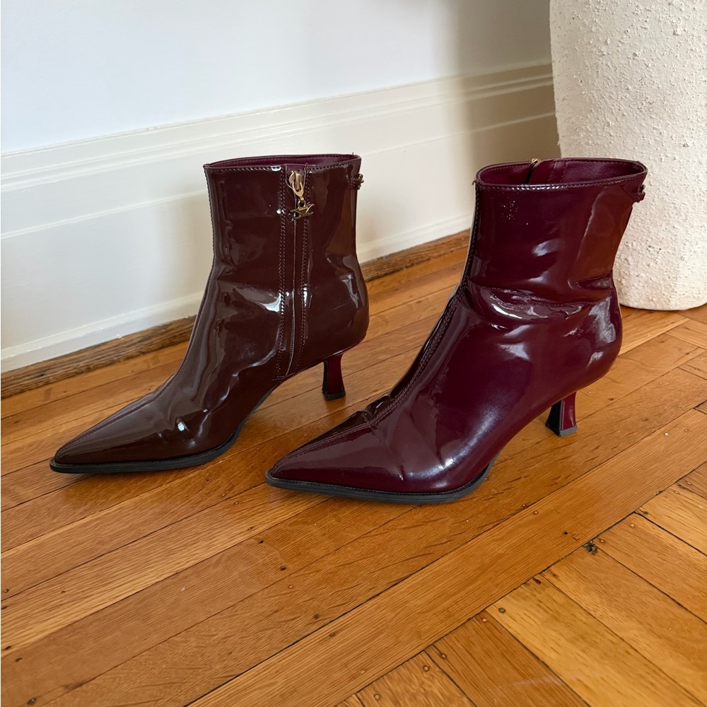 Circus by Sam Edelman Burgundy & Brown Ankle Boots - Picture 8 of 11